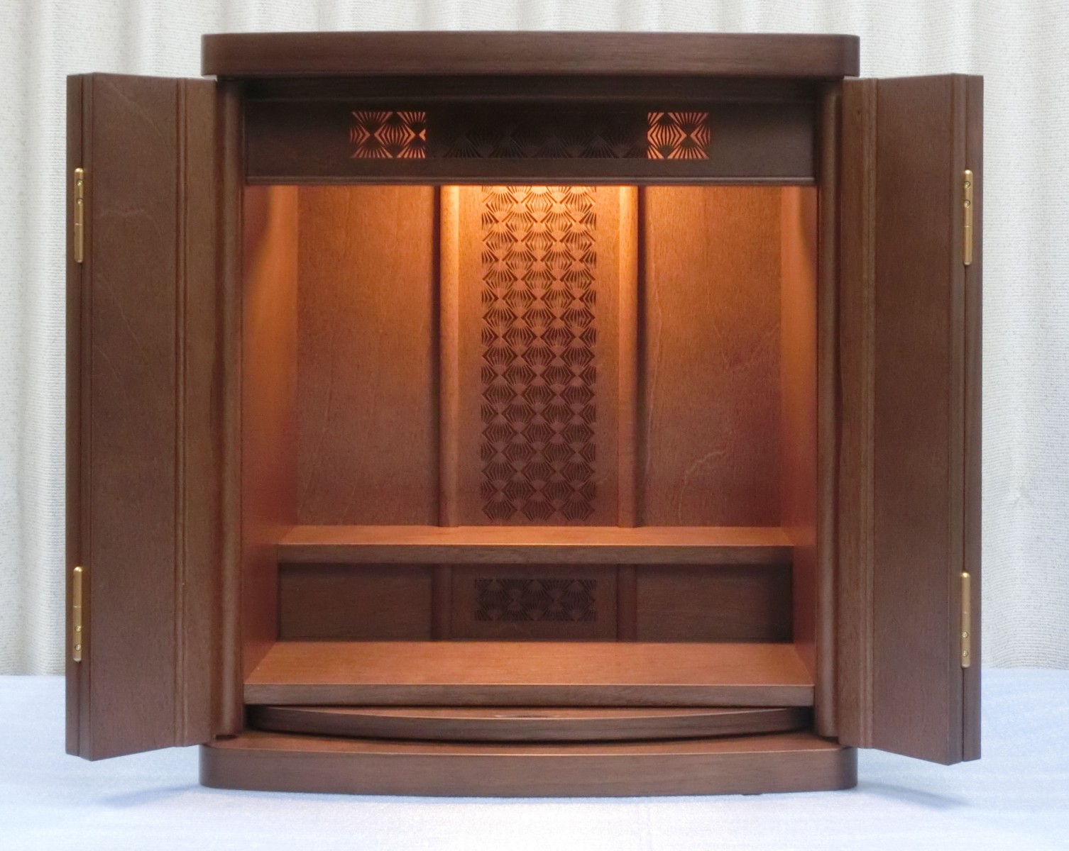 NEW：クルミ材モダン上置仏壇（14号42㎝） <!-->モノラル<-->